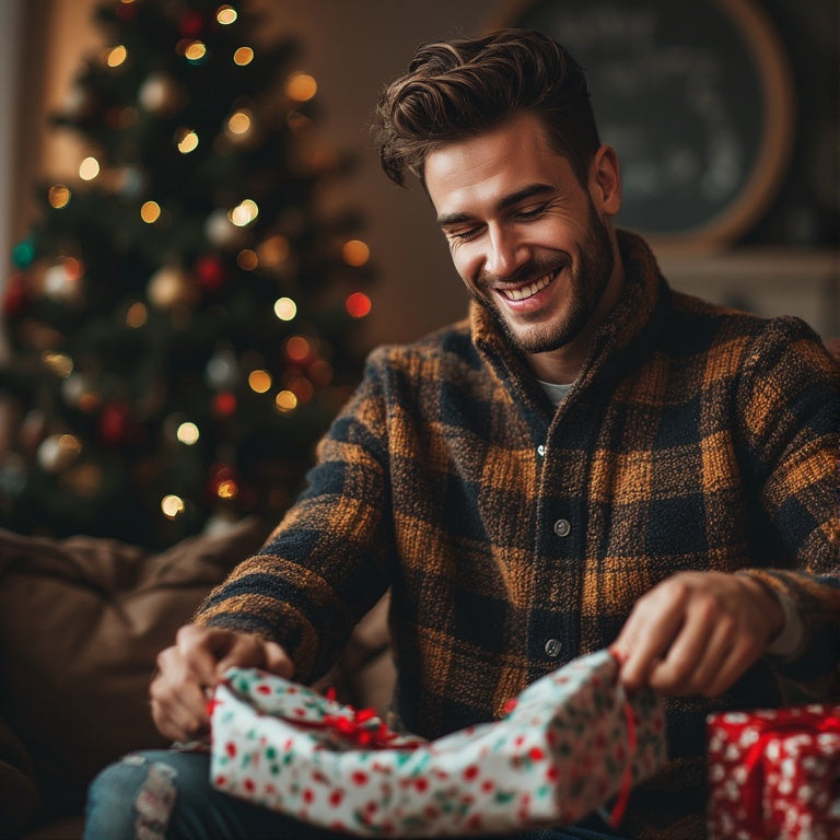 Warm green plaid blanket