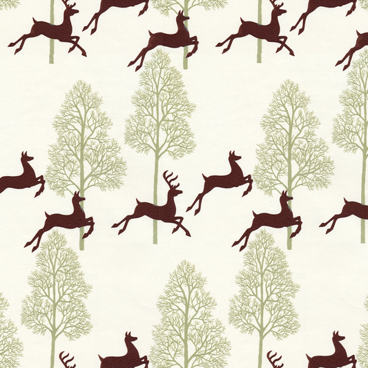 Brown Leaping Deer